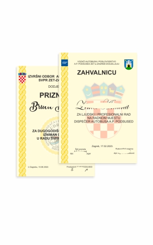 Tisak pozivnica, zahvalnica i diploma